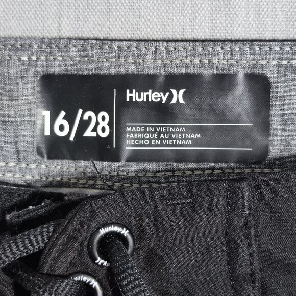 Hurley board shorts men youth size 16/28 brown base and multi-colour - Picture 6 of 11